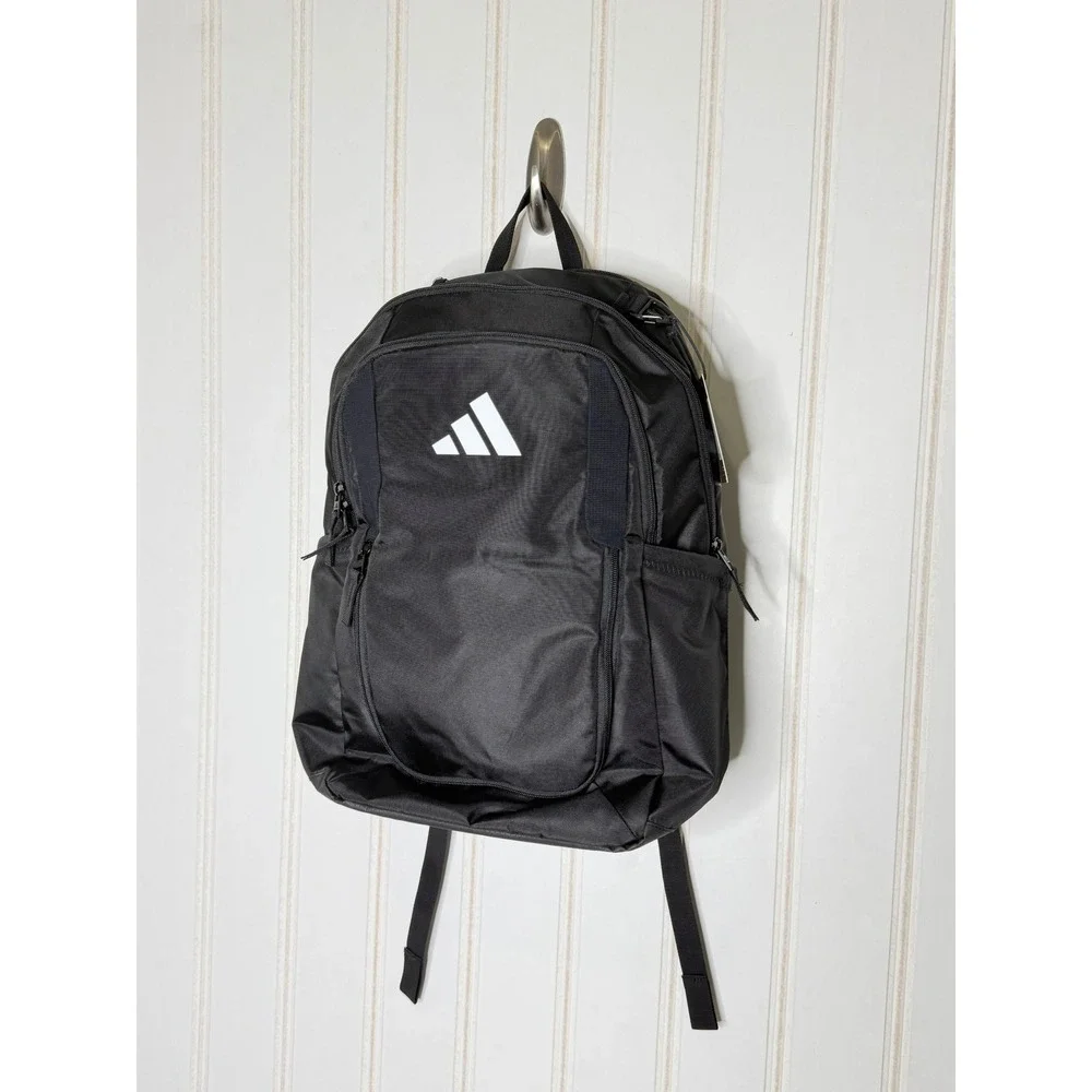 Adidas Stadium 4 Backpack Black Ball Pocket Training Bag JJ7421 NEW